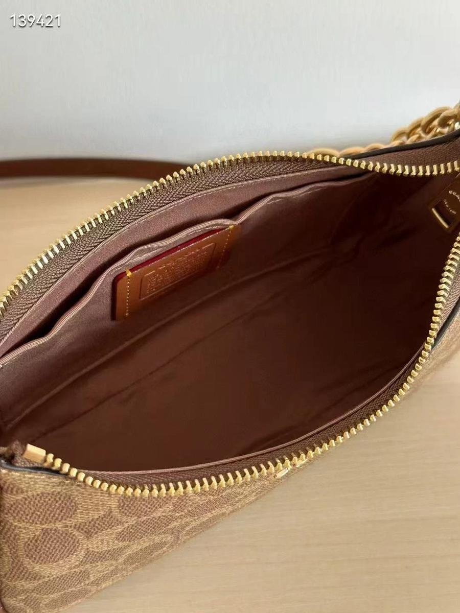 Coach Teri Shoulder Bag - Castanho
