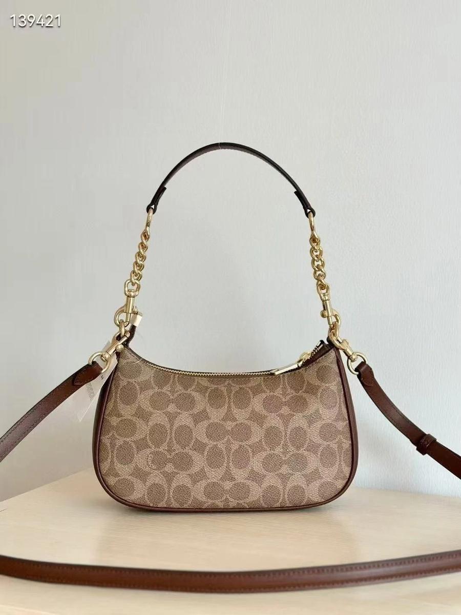 Coach Teri Shoulder Bag - Castanho