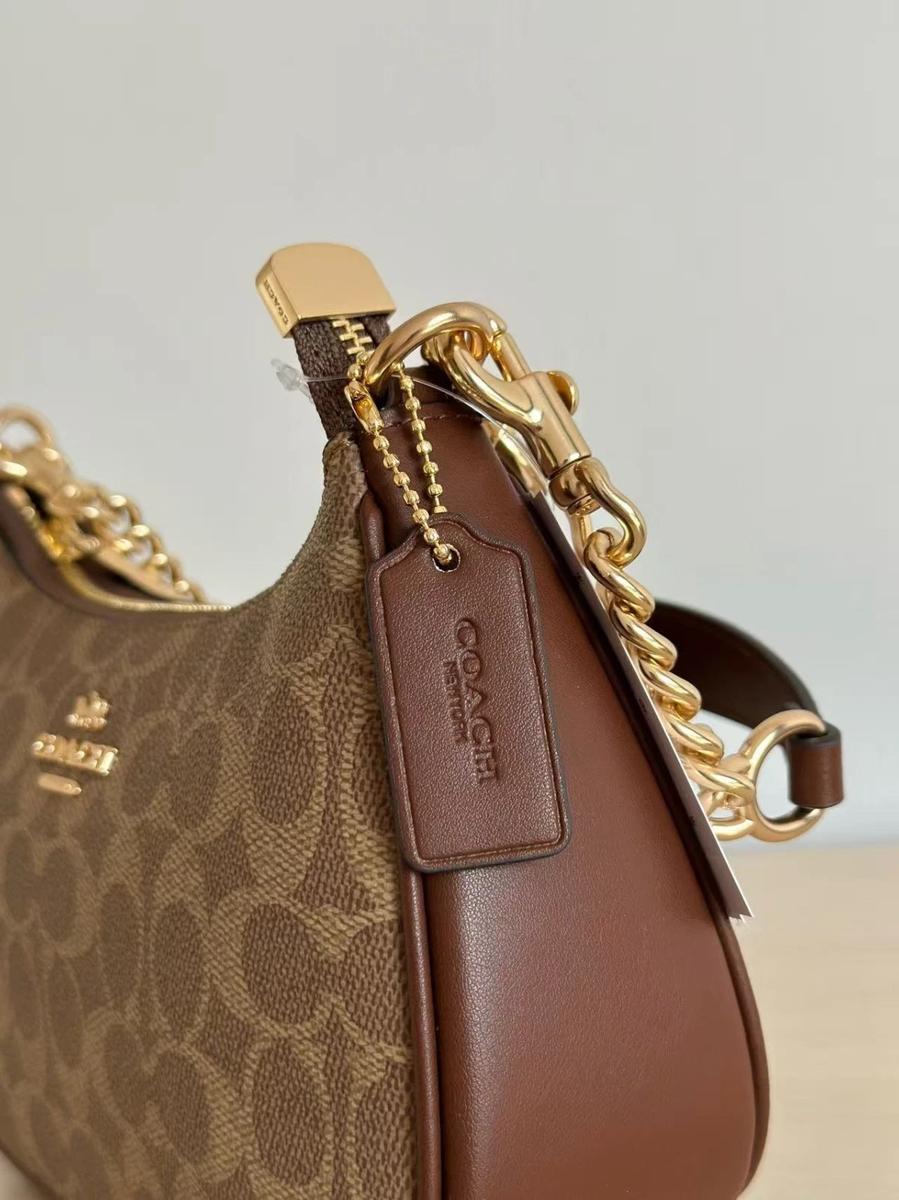 Coach Teri Shoulder Bag - Castanho