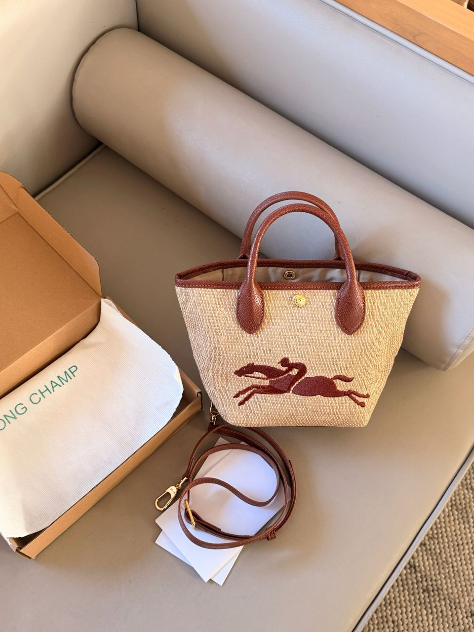 Longchamp Le Panier Pliage XS - Castanho