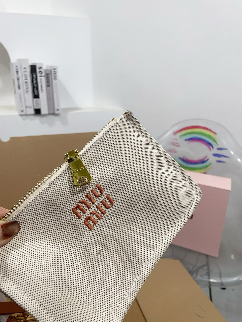Miu Miu Wicker Tote em Efeito Ráfia