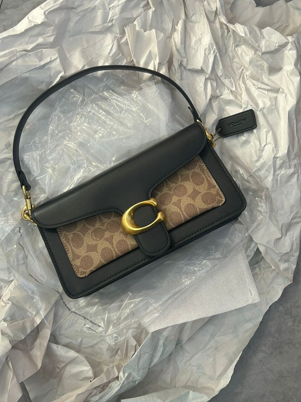 Coach Tabby 26 · Preto e castanho