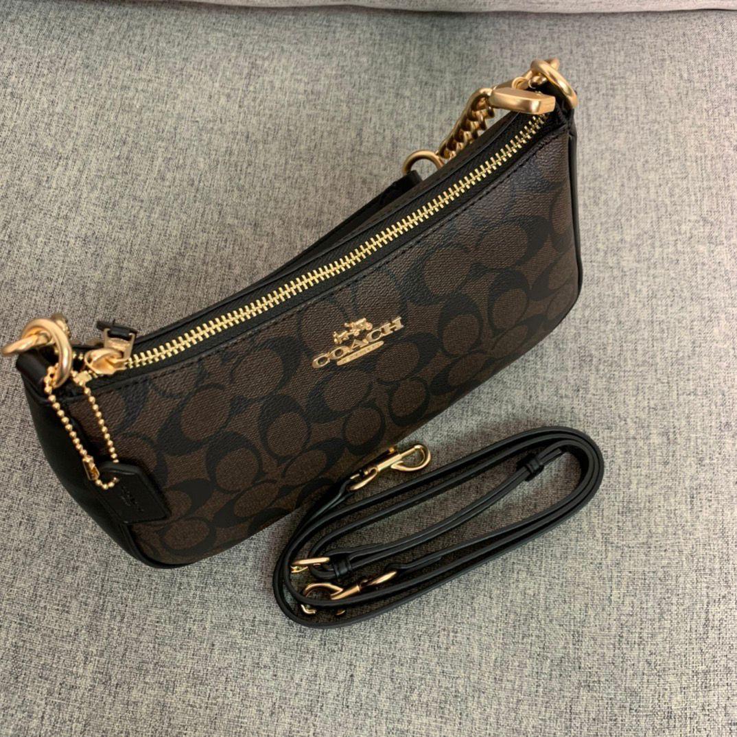 Coach Teri Shoulder Bag - Castanho escuro