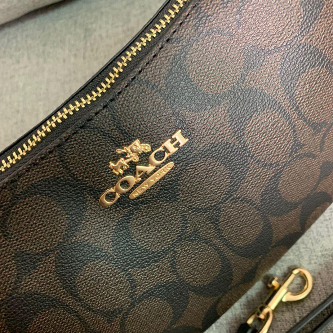 Coach Teri Shoulder Bag - Castanho escuro