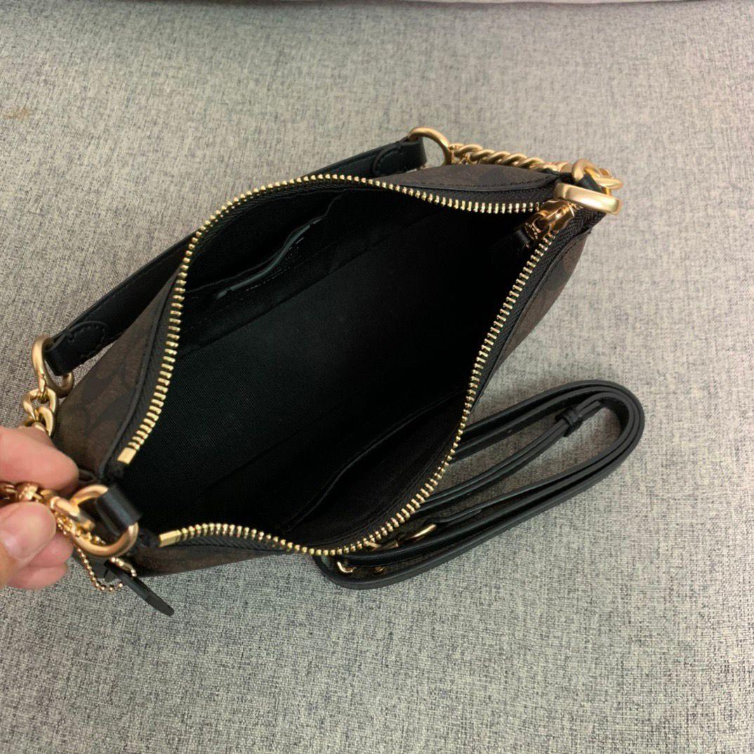 Coach Teri Shoulder Bag - Castanho escuro