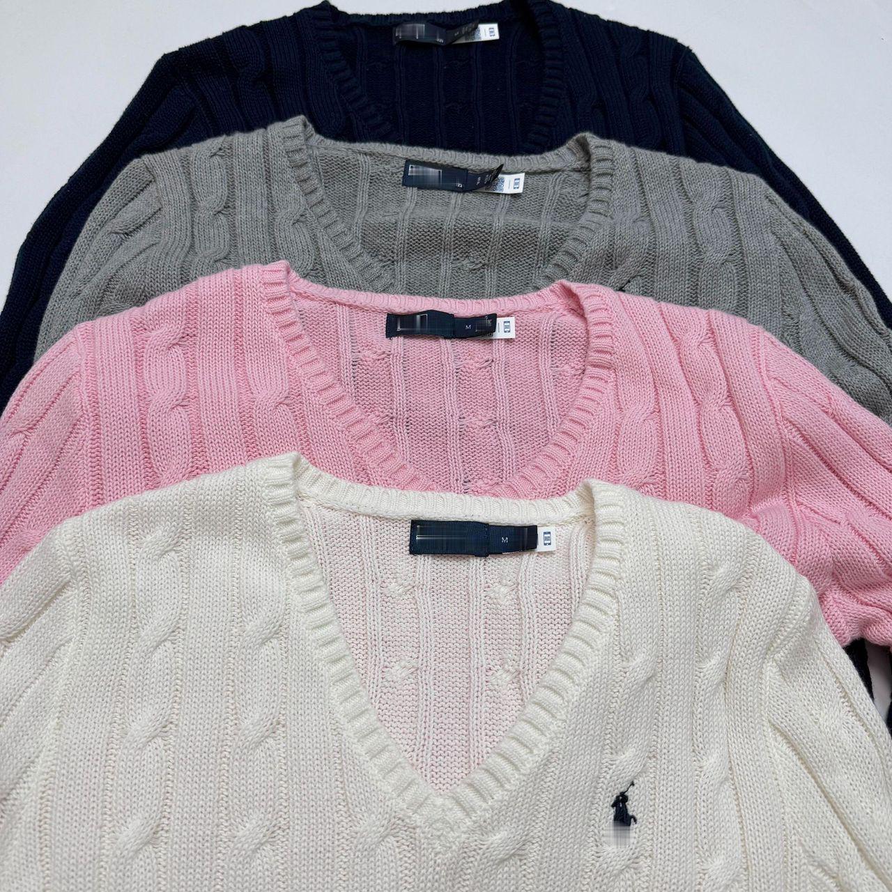 Polo Ralph Lauren em gola V - Branco