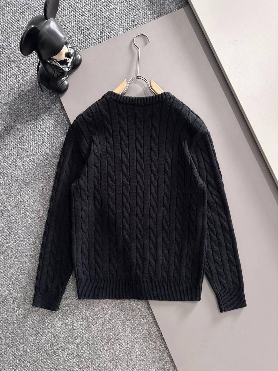 Polo Ralph Lauren em gola redonda - Preto