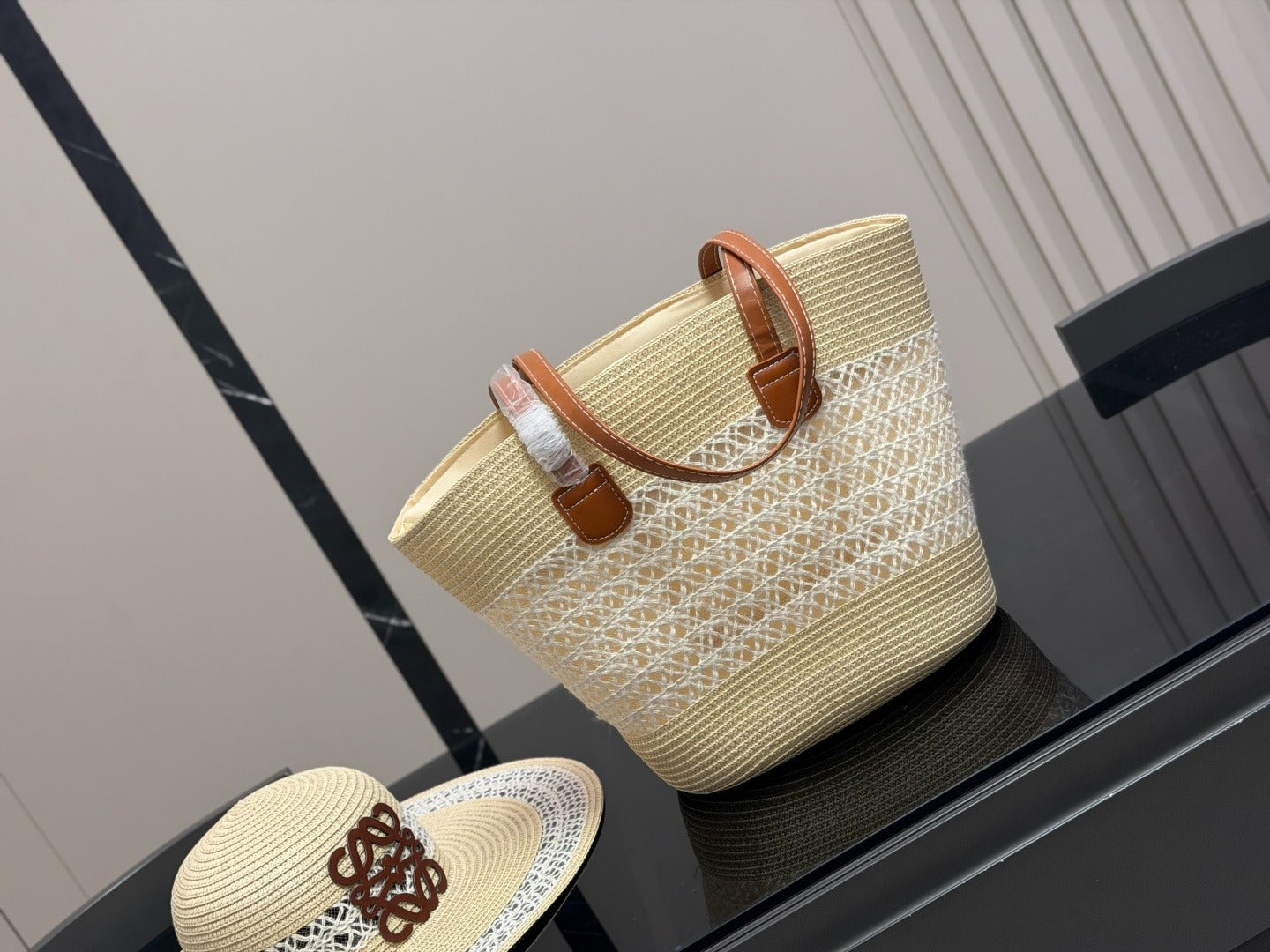 Loewe Woven Straw Tote Bag