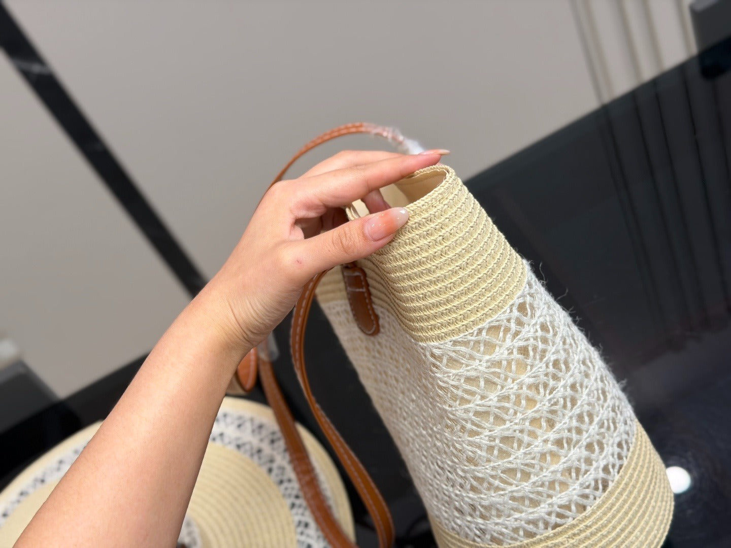 Loewe Woven Straw Tote Bag