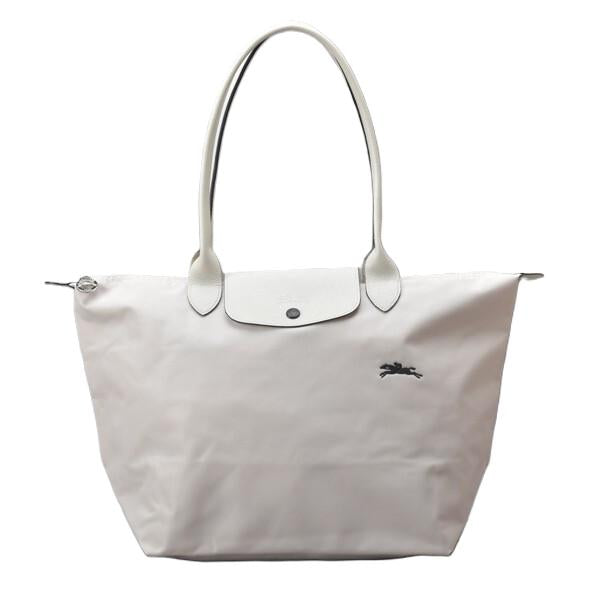 Longchamp M - Branco com acabamento em preto