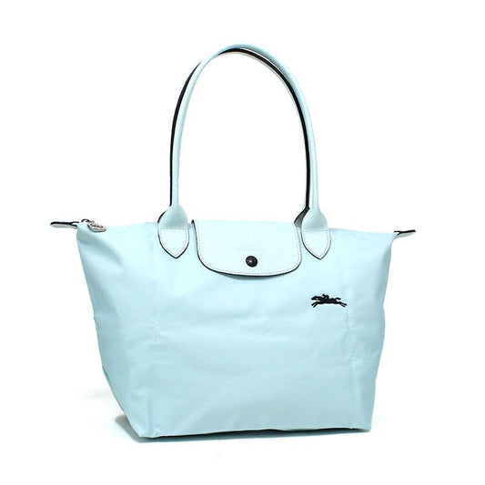 Longchamp M - Verde água com acabamento em preto