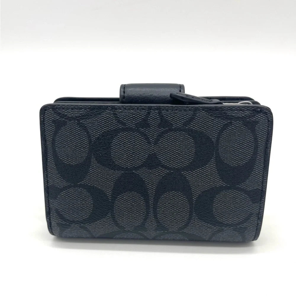 Carteira Coach Corner Zip - Preto