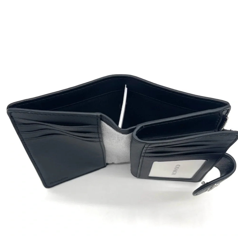 Carteira Coach Corner Zip - Preto