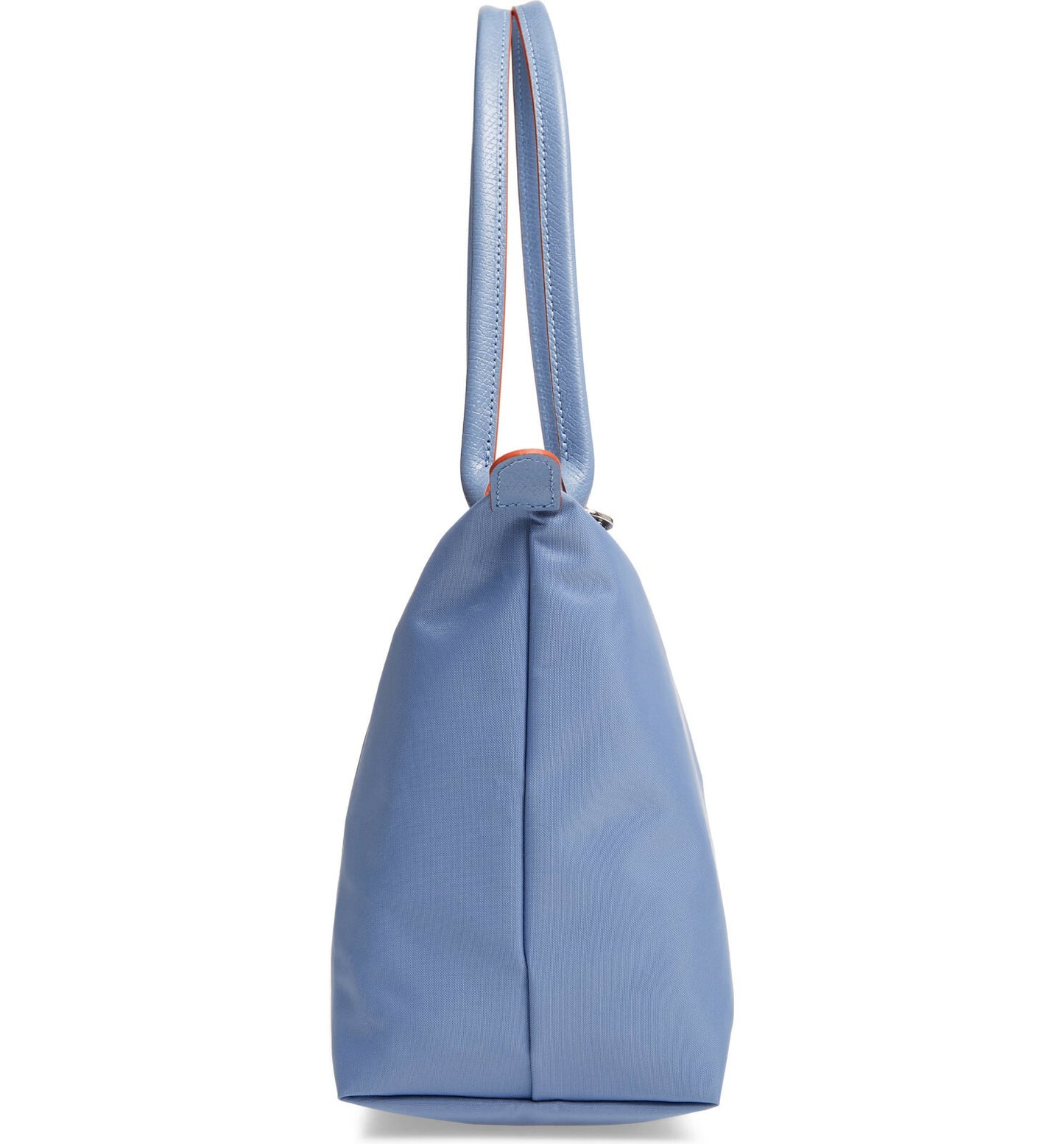 Longchamp M - Azul com acabamento em vermelho